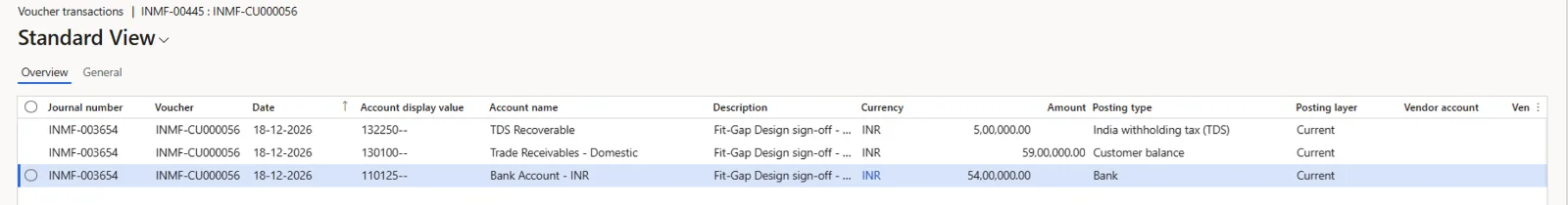 Voucher INMF-CU000056: Fit-Gap Design sign-off receipt