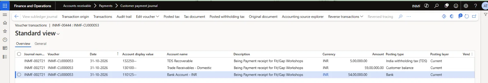 Voucher INMF-CU000053: Activate milestone receipt