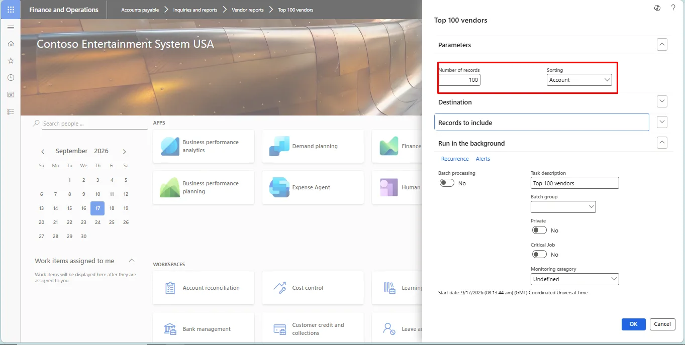 Screenshot — Top 100 Vendors