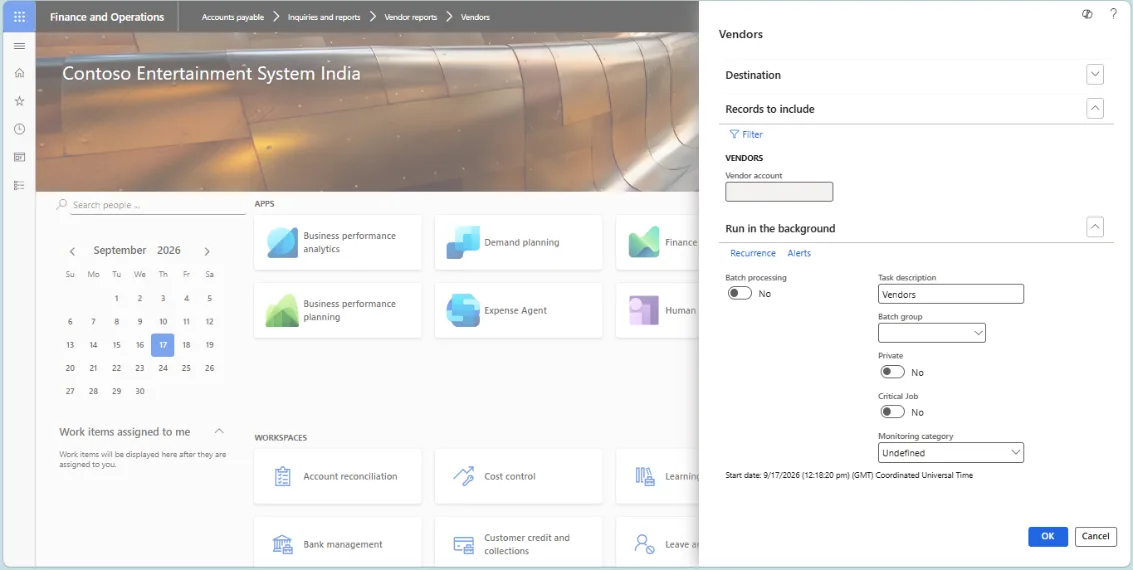 Screenshot — Vendors