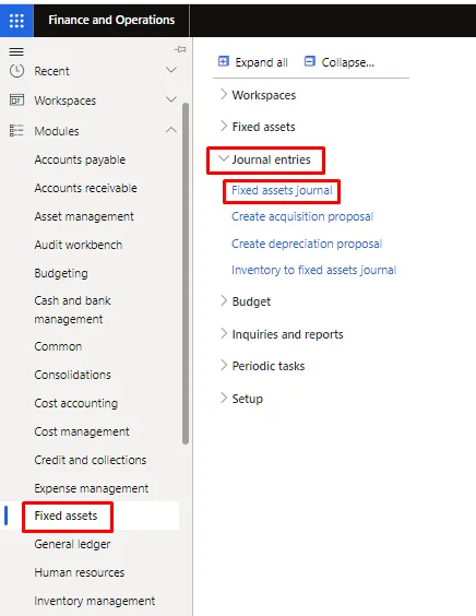 Screenshot — Fixed asset Disposal - scrap