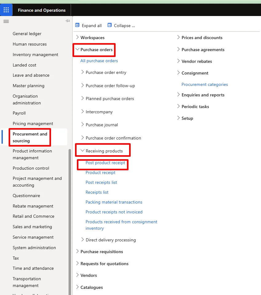 Screenshot — Acquisition of Fixed Assets