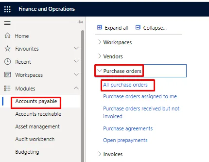 Screenshot — Acquisition of Fixed Assets