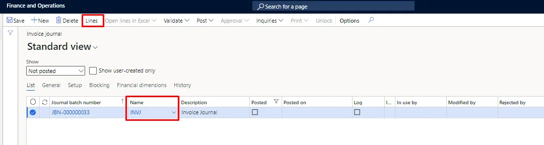 Screenshot — Acquisition of Fixed Assets