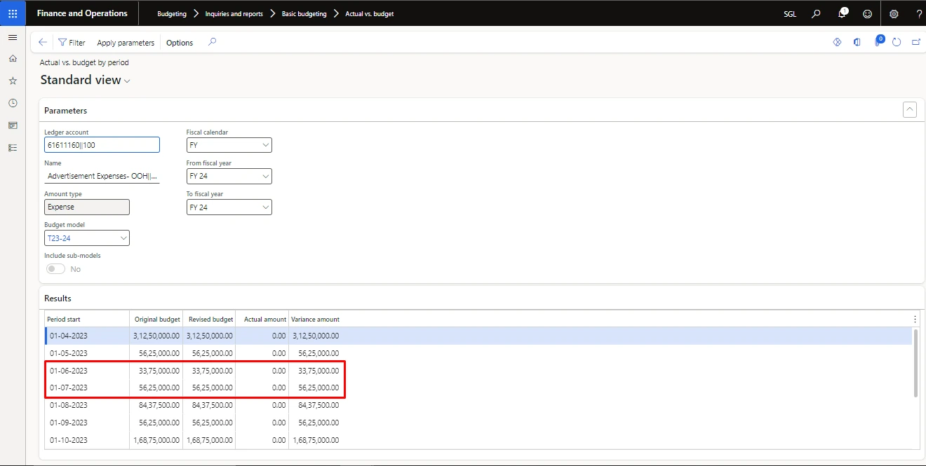 Screenshot — Within Group Transfer