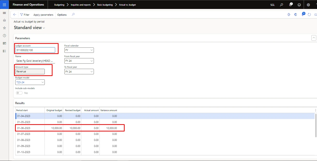 Screenshot — Revenue And Other Income