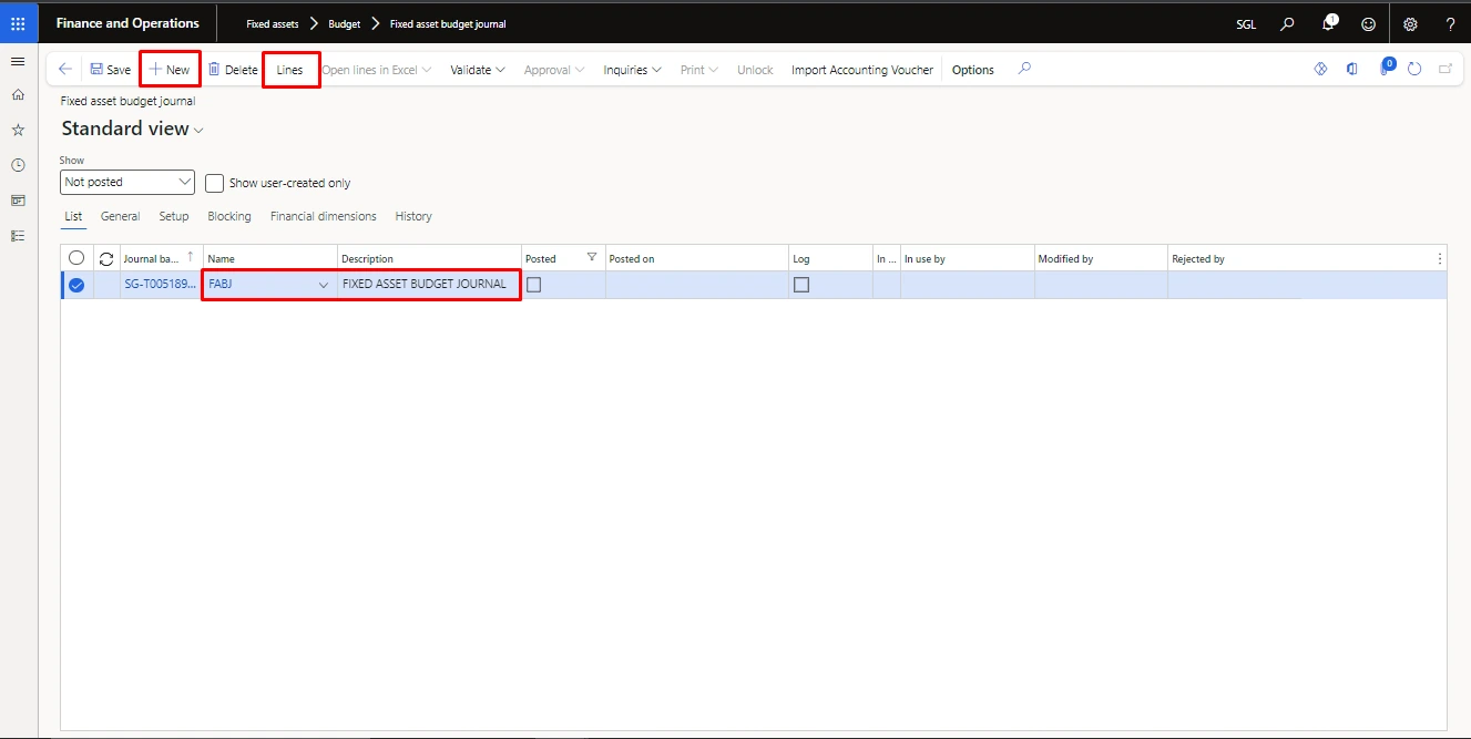 Screenshot — Accumulated Depreciation