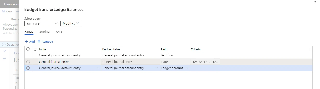 Screenshot — Procedure: Create a Budget Transfer When You Creating Another Entry