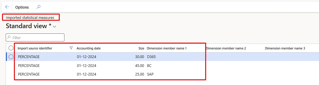Screenshot — Allocation Setup