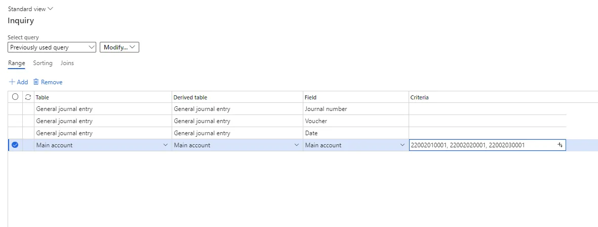 Trial balance / voucher transactions filtered to the inventory main accounts
