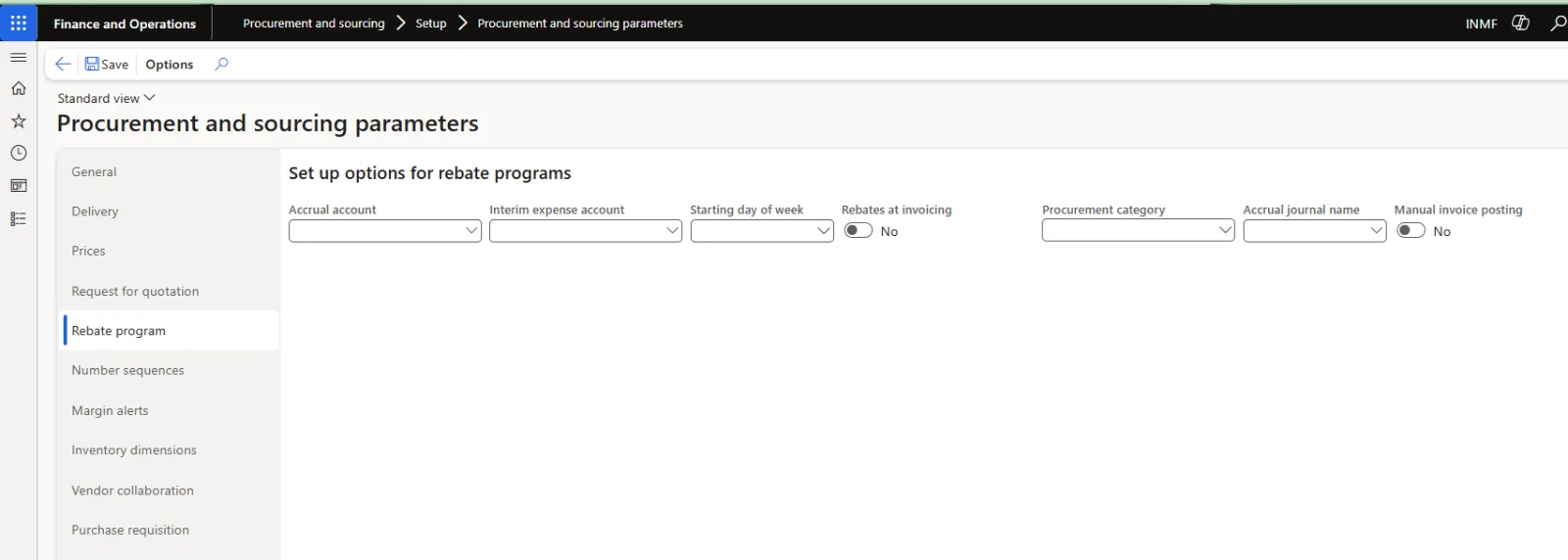 Screenshot — Rebate program