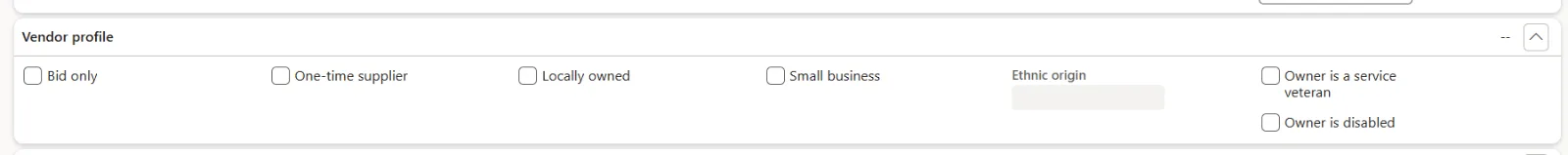 Screenshot — Vendor profile
